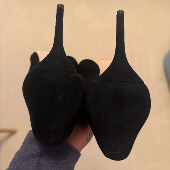 SCHUTZ Lou Black Suede Heels - Picture 8 of 8